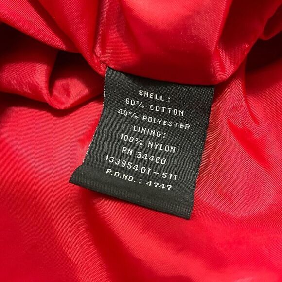 VINTAGE LONDON FOG Limited Edition Red Canvas Coat - Picture 6 of 6